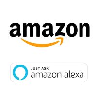 Amazon logo and just ask Alexa badge